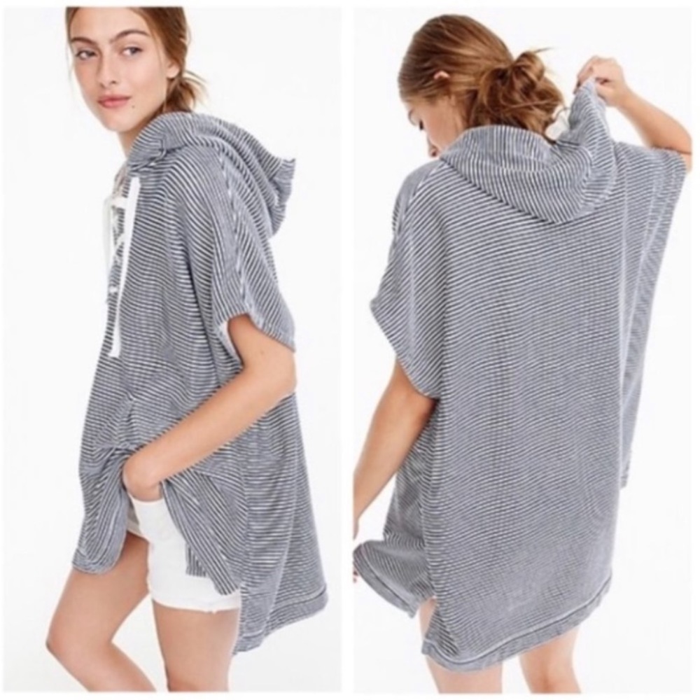 J Crew hooded beach coverup xs/s NWT